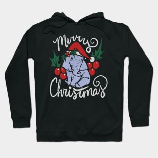 Merry Christmas Elephant Hoodie